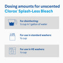 Clorox Splash-Less Liquid Bleach Cleaner, Regular Scent, 117 fl oz