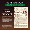 Marie Callender's Chocolate Brownie Cream Pie, 25 oz (Frozen)