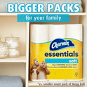 Charmin Essentials Soft Toilet Paper, 18 Mega Rolls