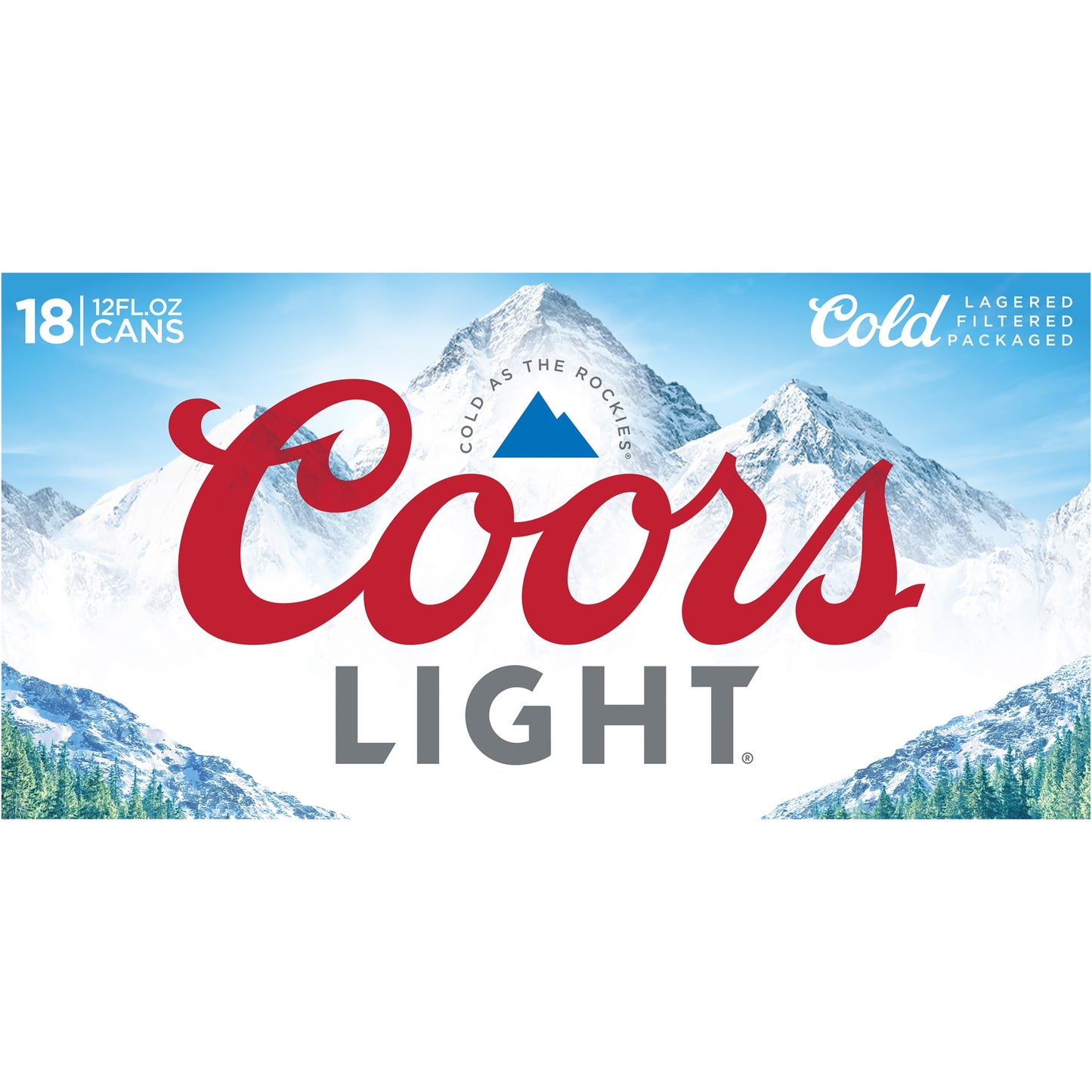 Coors Light Lager Beer, 18 Pack, 12 fl oz Cans, 4.2% ABV