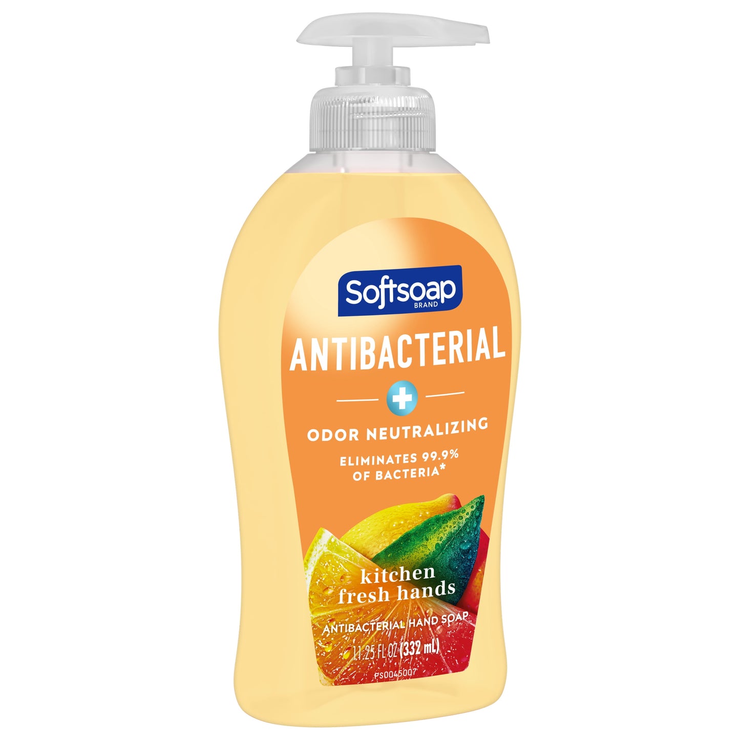 Softsoap Antibacterial Liquid Hand Soap, Kitchen Fresh Hands Lemon Scent Hand Soap, 11.25 oz Bottle