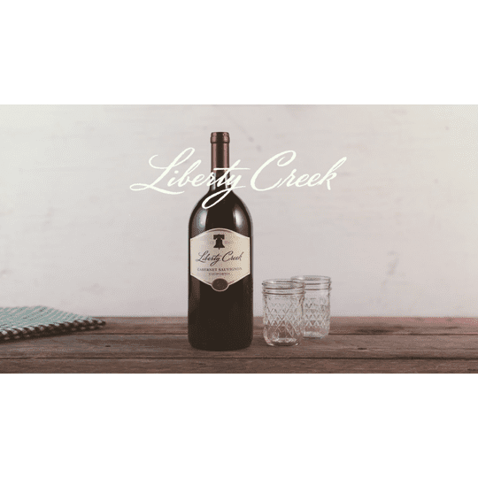 Liberty Creek Sweet Red Blend Wine, California, 1.5 Liter Glass Bottle