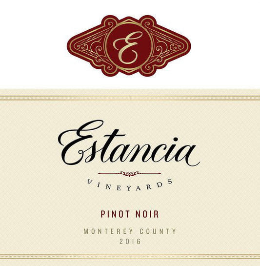 Estancia Pinot Noir Red Wine, California, 750mL Glass Bottle