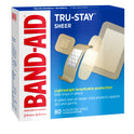 Band-Aid Brand Tru-Stay Sheer Adhesive Bandages, Assorted, 80Ct