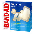 Band-Aid Brand Tru-Stay Sheer Adhesive Bandages, Assorted, 80Ct