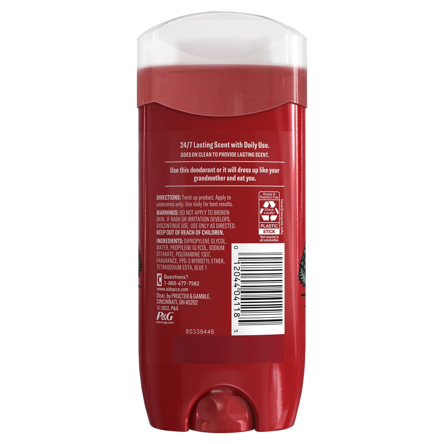 Old Spice Aluminum Free Deodorant for Men, Wolfthorn, 48 Hr. Protection, 3.8 oz