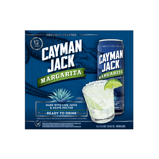 Cayman Jack Margarita, 12 Pack, 12 fl oz Cans, 5.8% ABV