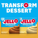 Jell-O Butterscotch Artificially Flavored Zero Sugar Instant Reduced Calorie Pudding & Pie Filling Mix, 1 oz Box