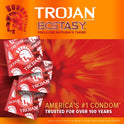Trojan Ultra Ribbed Ecstasy Lubricated Condoms - 10 Count