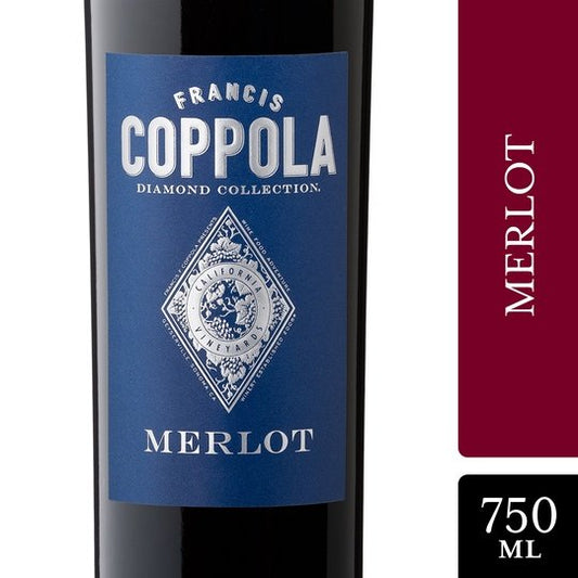 Coppola Diamond Collection Merlot Red Wine, California, 750mL, 13.5% ABV