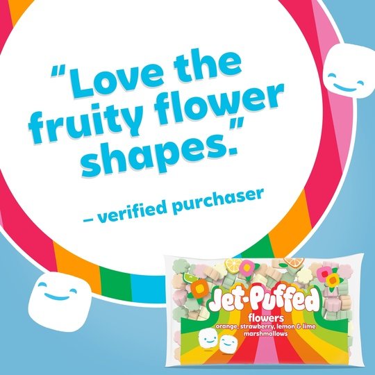 Jet-Puffed Flowers Marshmallows, 8 oz Bag