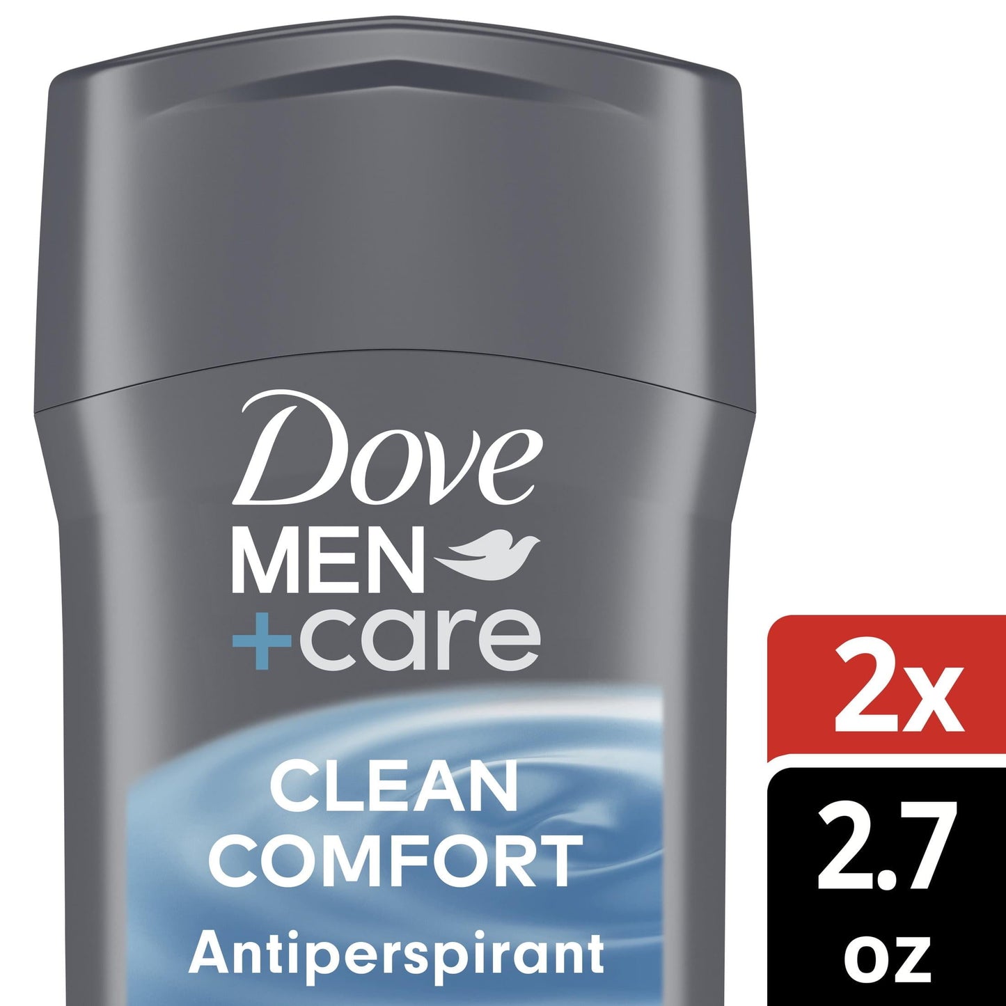 Dove Men+Care Long Lasting Antiperspirant Deodorant Stick Twin Pack, Clean, 2.7 oz