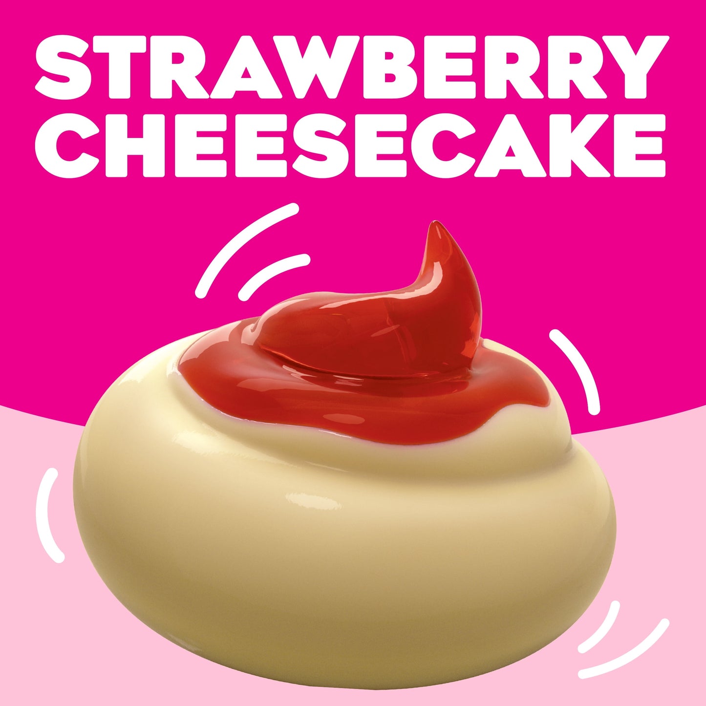 Jell-O Original Strawberry Cheesecake Pudding Cups Snack, 4 Ct Cups