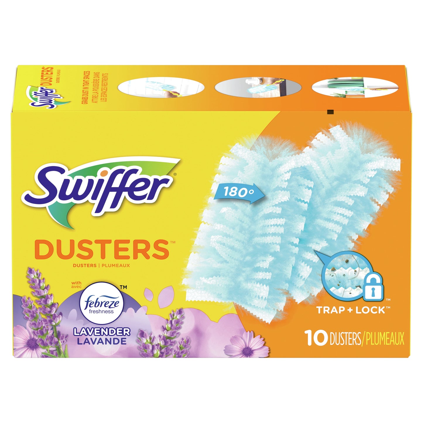 Swiffer Dusters, Lasting Freshness Febreze Lavender Scent,  Blue 10 Ct Refills