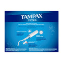 Tampax Pearl Tampons Trio Multipack with LeakGuard Braid, Light/Regular/Super Absorbency, 64 Ct