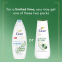 Dove Invigorating Long Lasting Gentle Body Wash, Aloe and Eucalyptus Oil, 20 fl oz