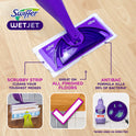 Swiffer WetJet Mop Starter Kit (Spray Mop, 5 Pads, Cleaning Solution)