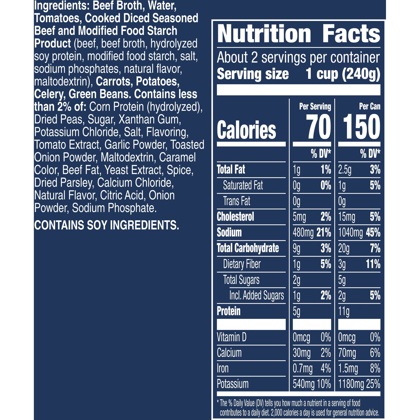 Progresso Light, Beef Pot Roast Soup, Gluten Free, 18.5 oz.