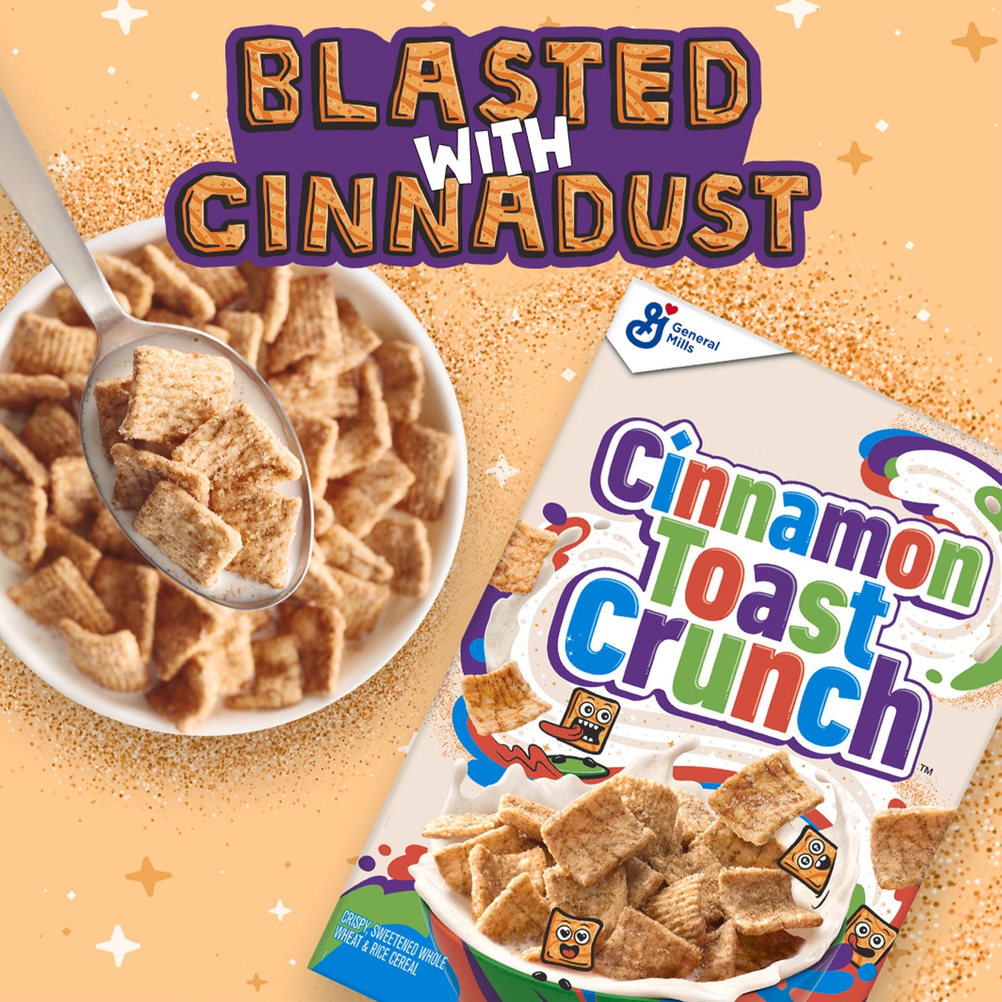 Cinnamon Toast Crunch Breakfast Cereal, Crispy Cinnamon Cereal, Value Bag, 32 oz