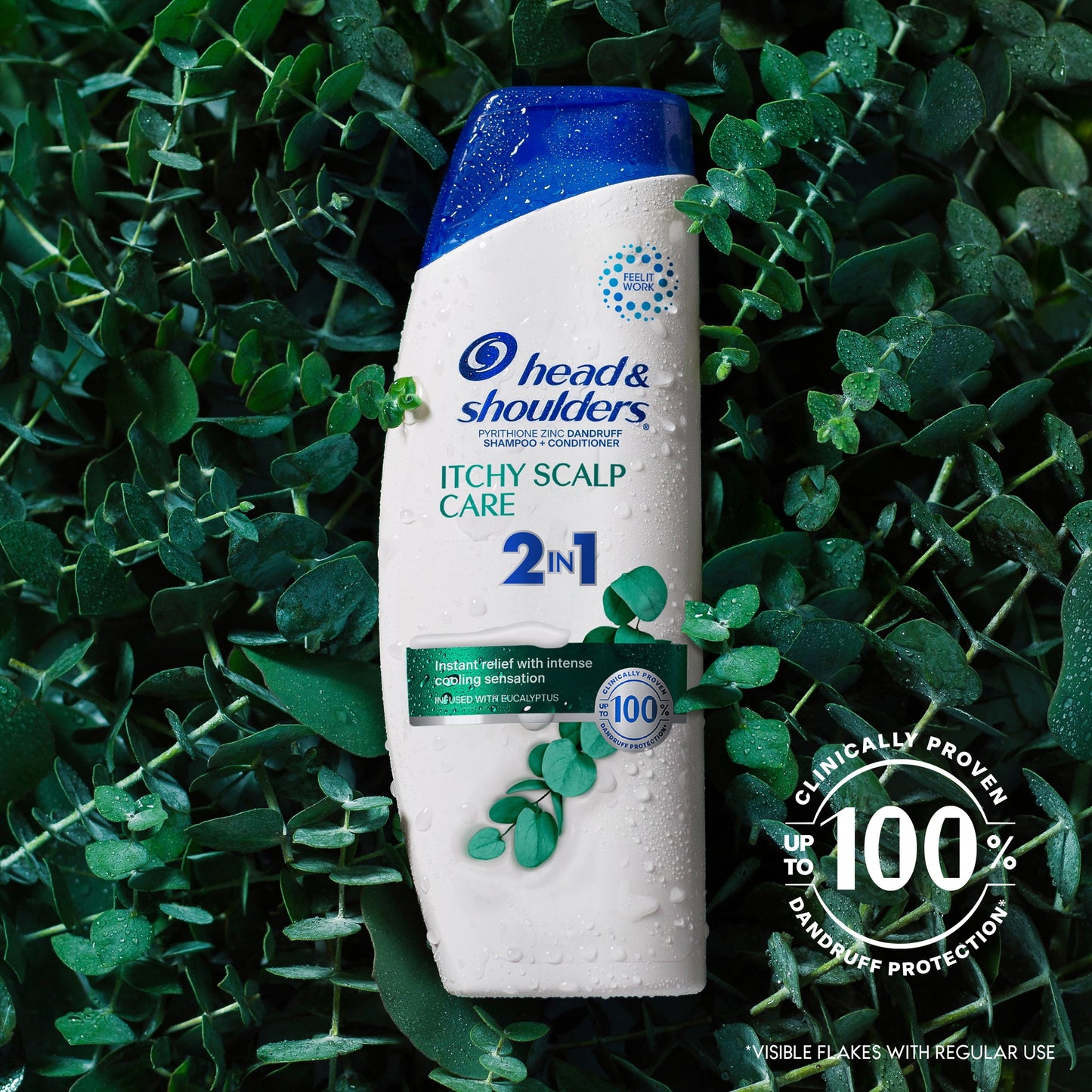 Head & Shoulders 2 in 1 Dandruff Shampoo and Conditioner, Itchy Scalp Care, 20.7 fl oz