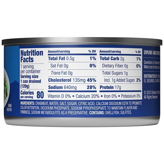 Chicken of the Sea Lump Crab, 6 oz Can