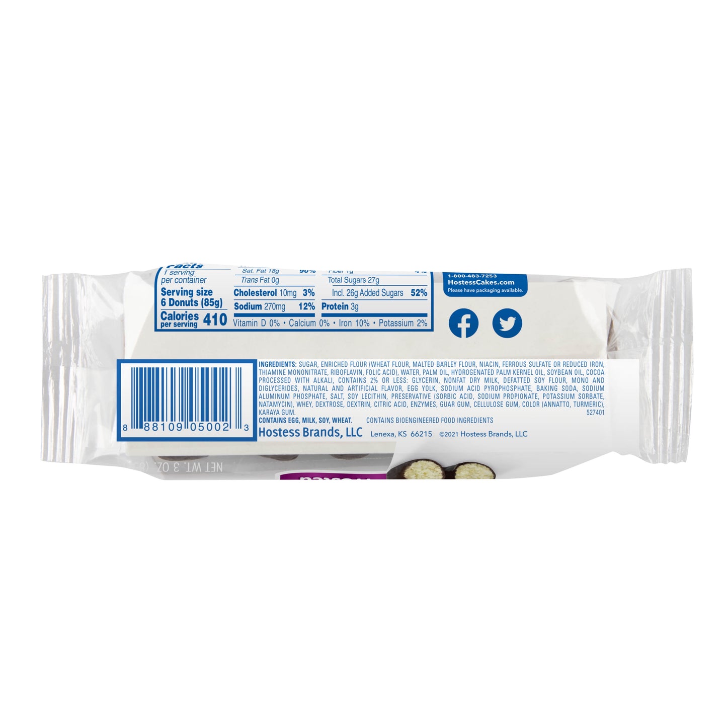 Hostess Frosted Donettes Single Serve, 6 Count, 3 oz