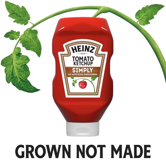 Heinz Simply Tomato Ketchup with No Artificial Sweeteners, 31 oz Bottle