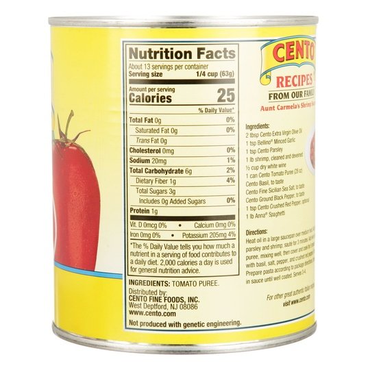 Cento Tomato Puree, 28 Oz