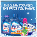 Purex Liquid Laundry Detergent Plus OXI, Stain Defense Technology, 128 Fluid Ounces, 85 Wash Loads