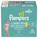 Pampers Baby Dry Diapers Size 7, 54 Count (Select for More Options)