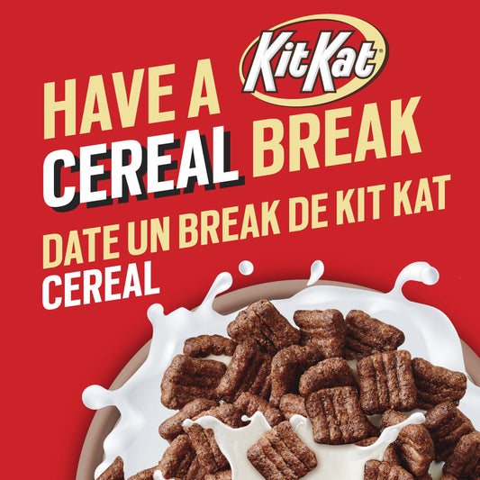 KIT KAT Chocolatey Breakfast Cereal Made with Whole Grain, Family Size, 19.5 oz