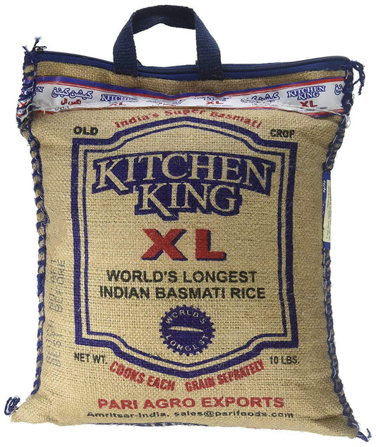 Kitchen King XL 2-Year Aged White Basmati, 10 Lbs