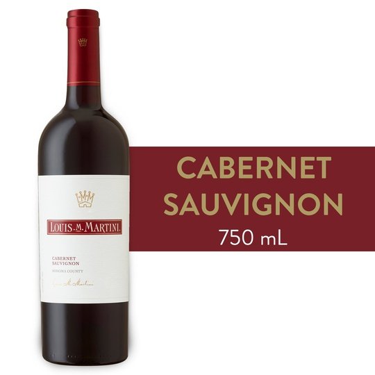 Louis M. Martini Cabernet Sauvignon Red Wine, California, 750ml Glass Bottle