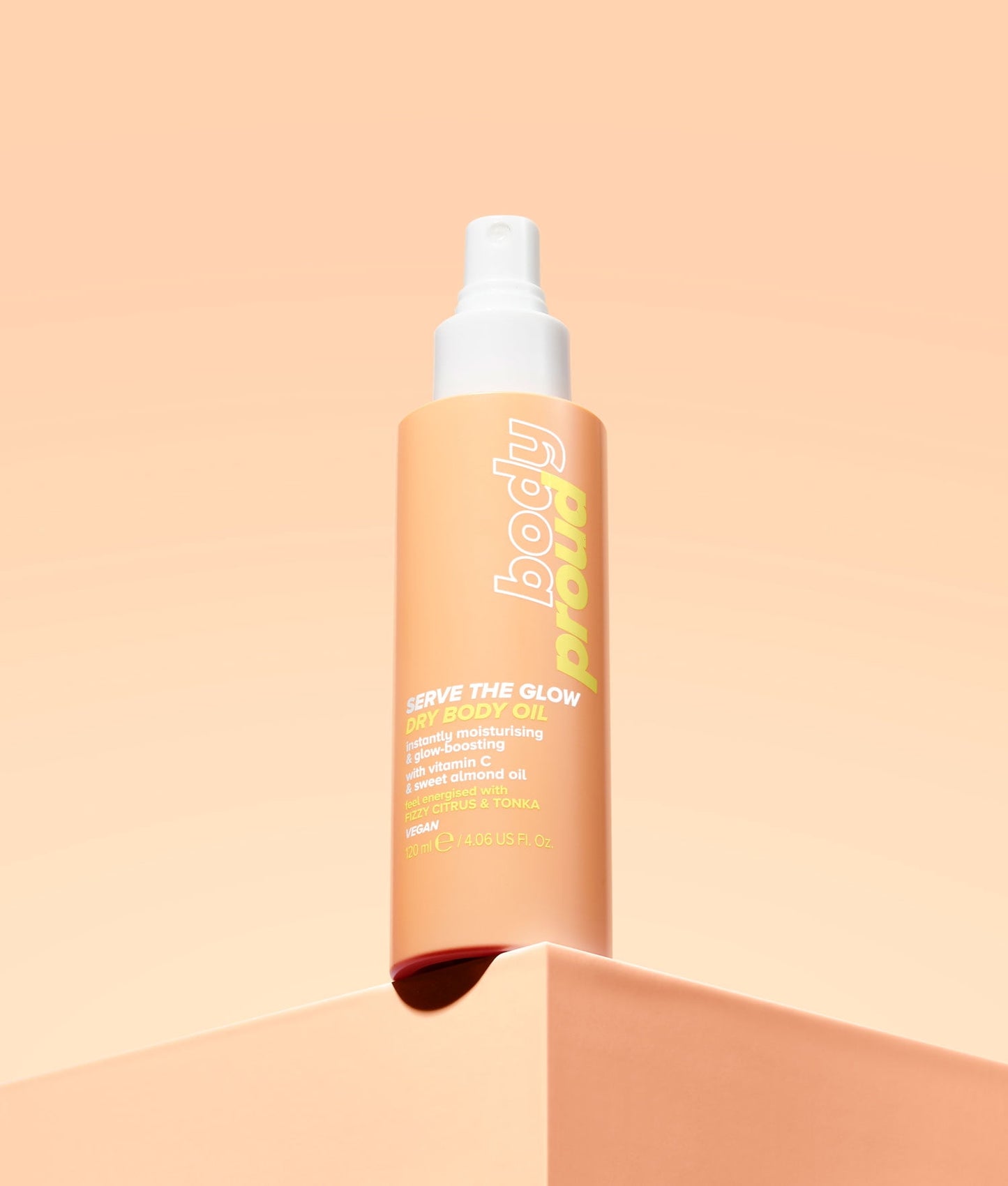 Body Proud Serve the Glow Body Oil with Vitamin C & E, 4.06 fl oz