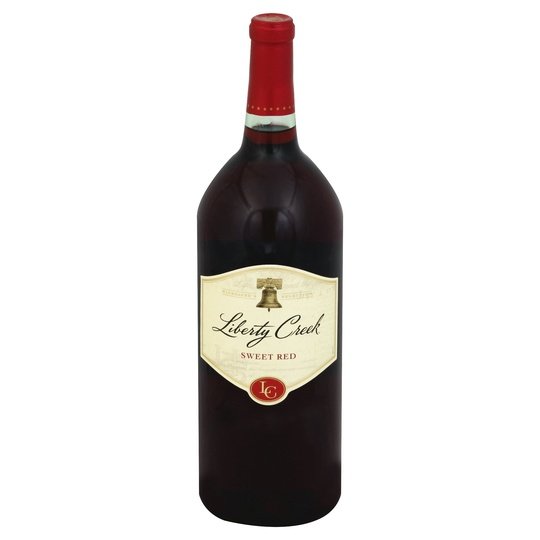 Liberty Creek Sweet Red Blend Wine, California, 1.5 Liter Glass Bottle