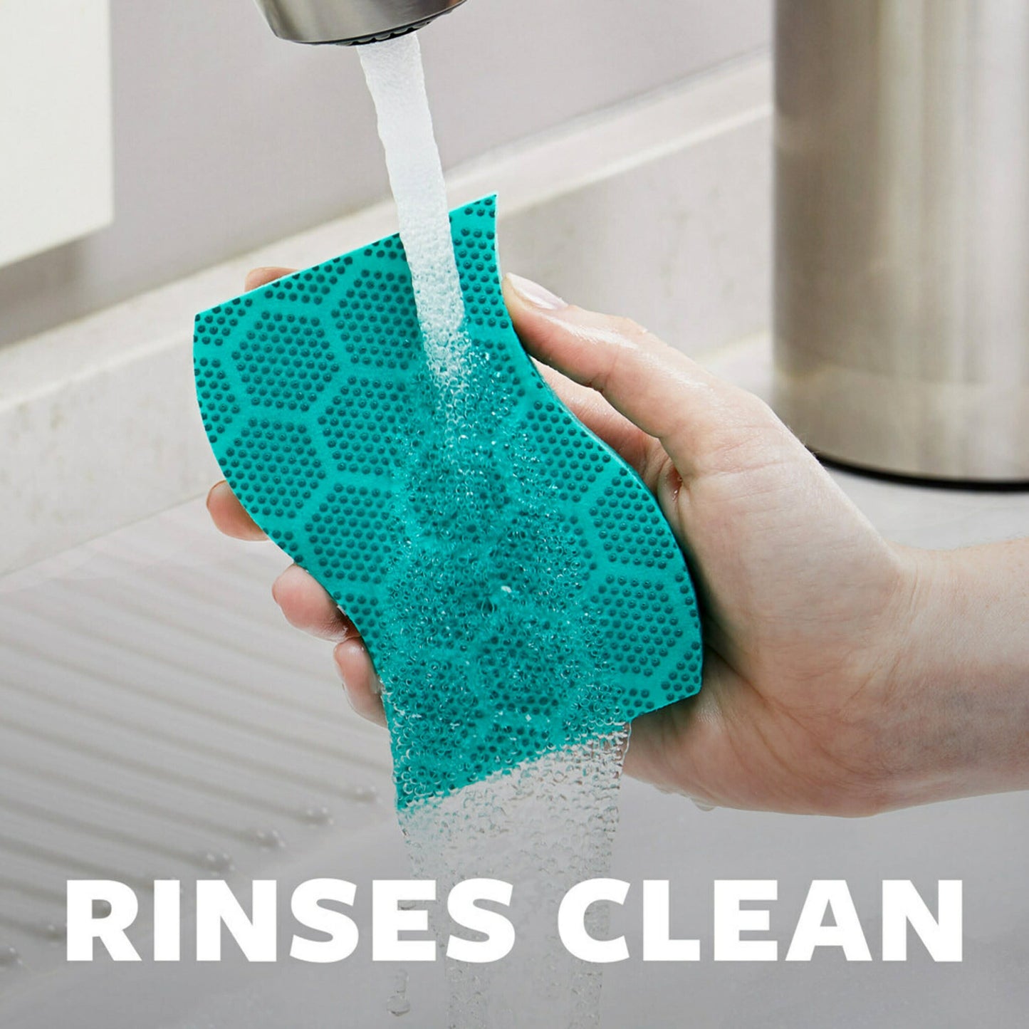 Scotch-Brite Stay Fresh Sponges, Heavy Duty, Odor Free Guarantee, Antibacterial, 3 Scrubbers