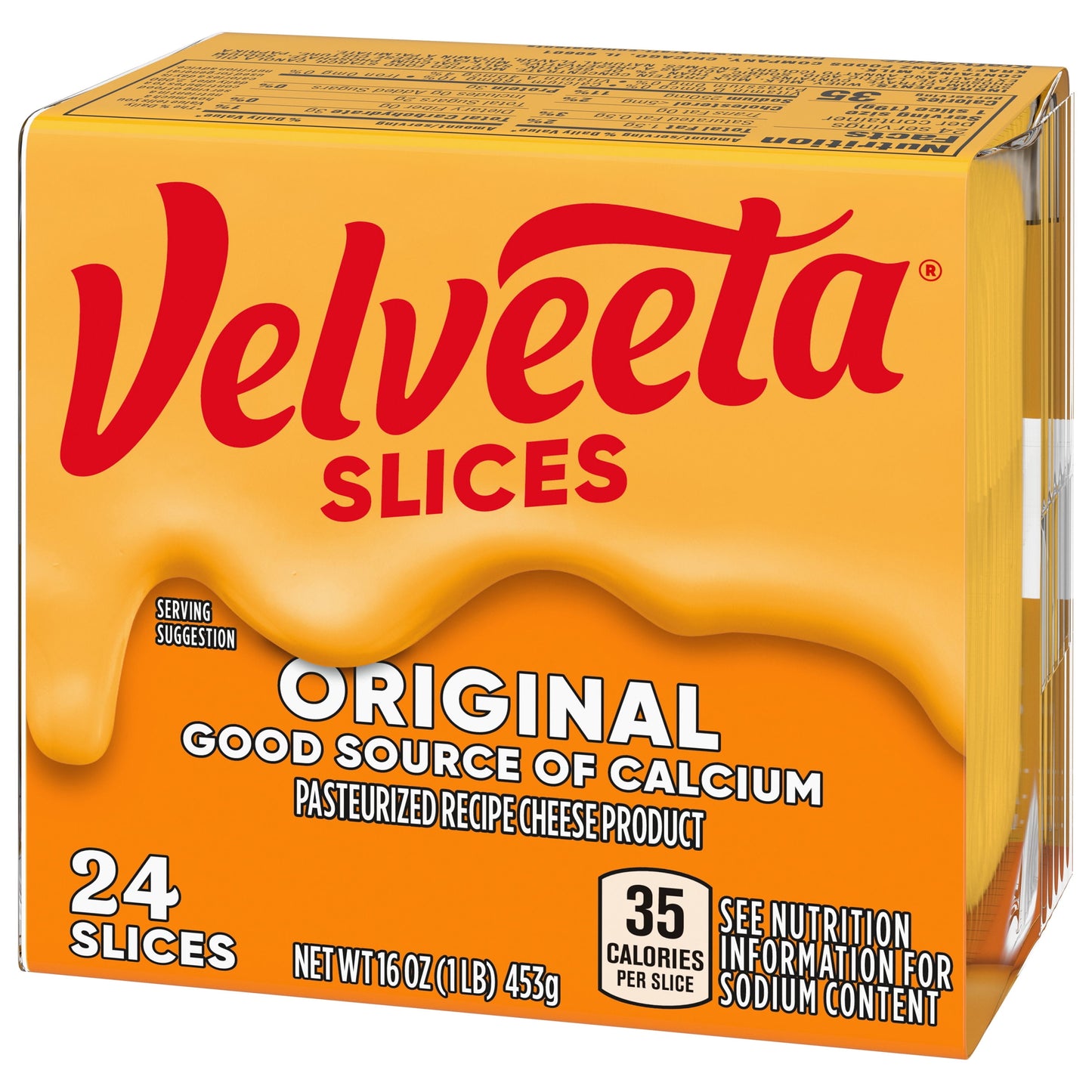 Velveeta Slices Original Cheese, 24 Ct Pk