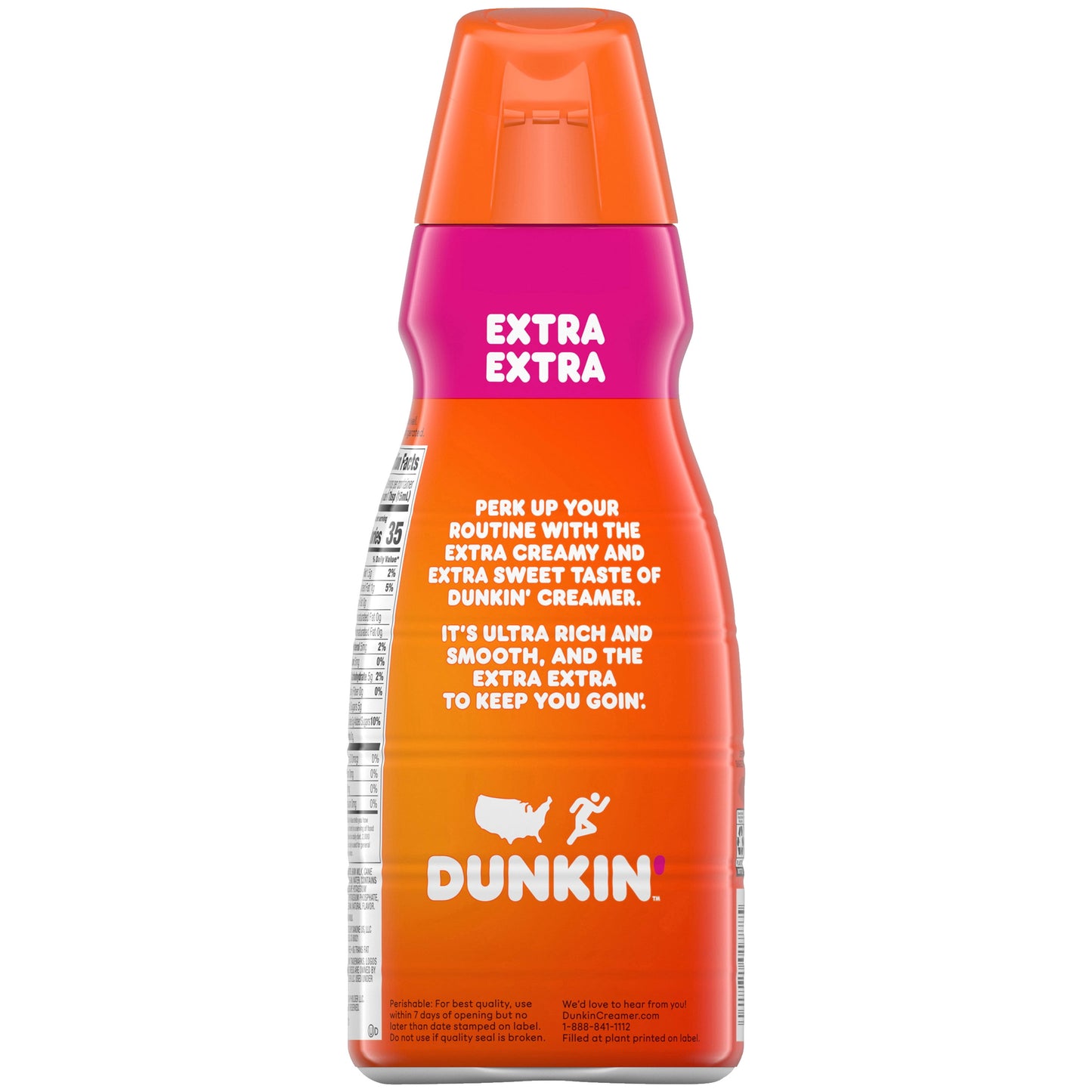 Dunkin’ Extra Extra Coffee Creamer, 32 Oz.