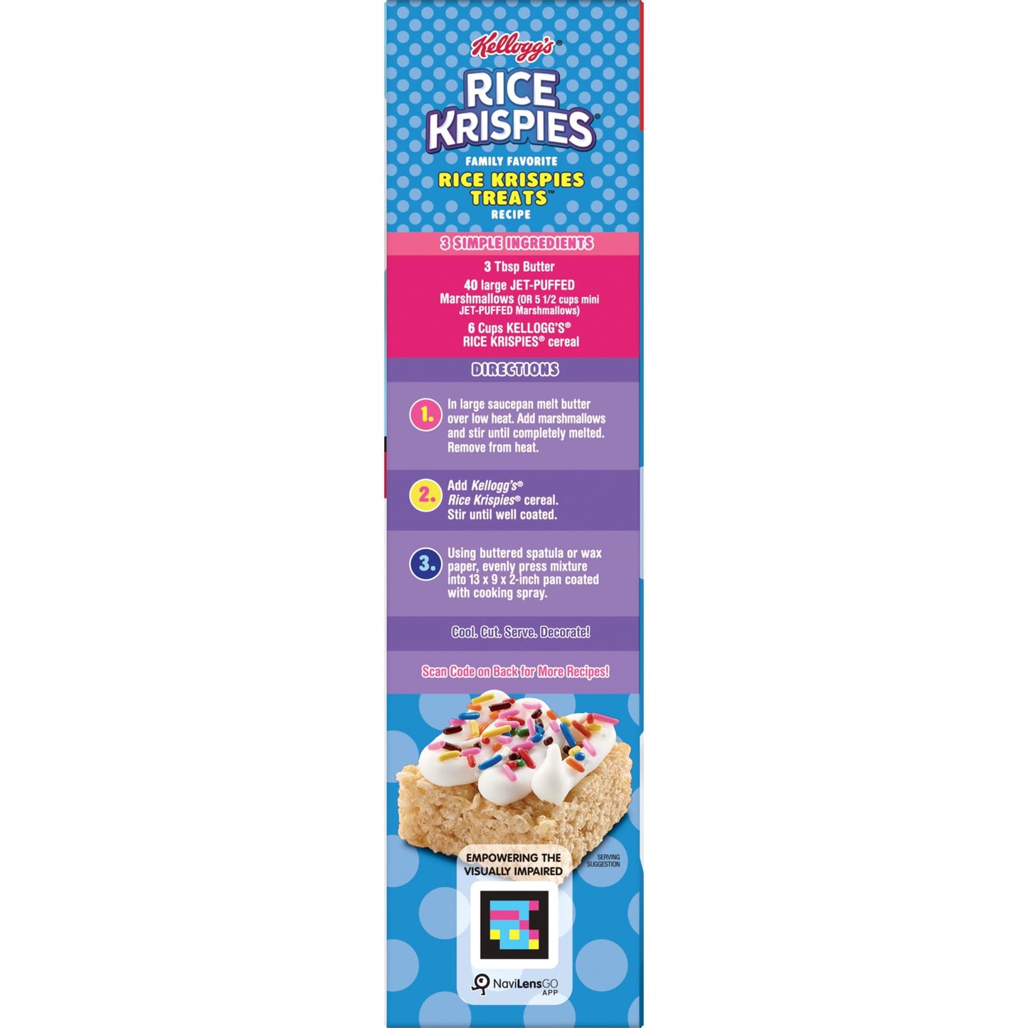 Kellogg's Rice Krispies Original Cold Breakfast Cereal, Mega Size, 25.2 oz Box