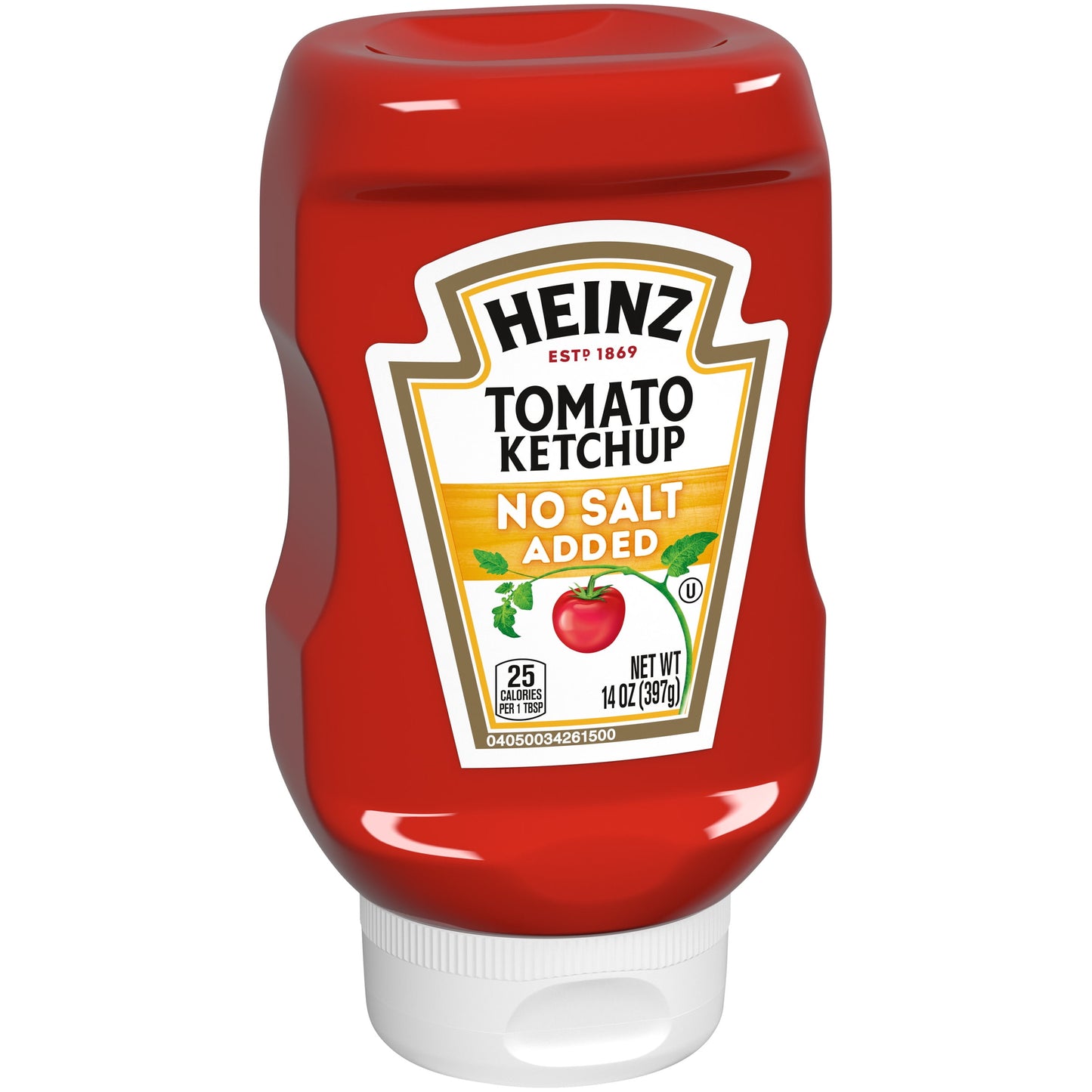 Heinz Tomato Ketchup with No Salt Added, 14 oz Bottle