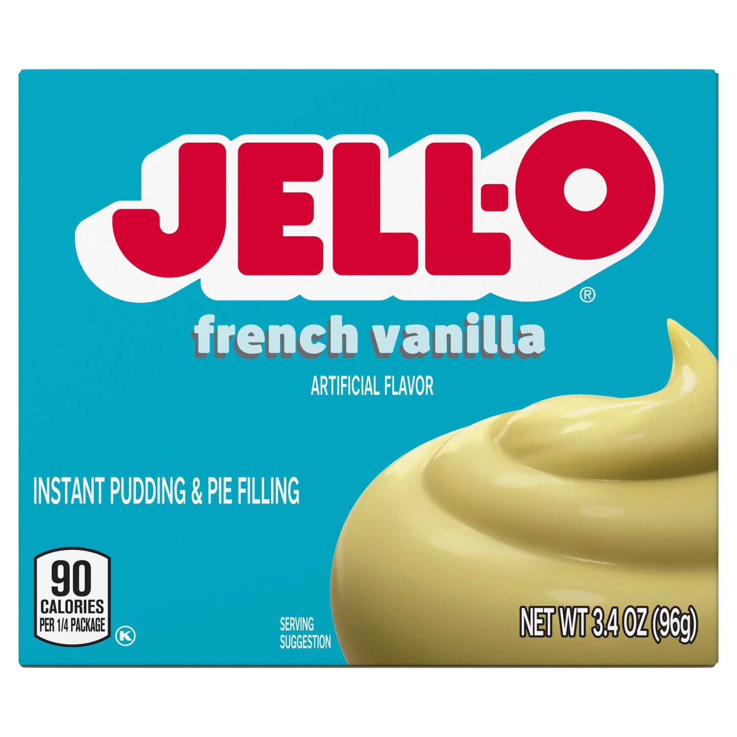 Jell-O French Vanilla Artificially Flavored Instant Pudding & Pie Filling Mix, 3.4 oz Box