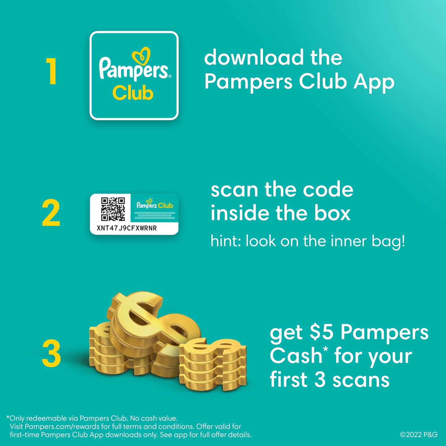 Pampers Baby Dry Diapers Size 1, 198 Count