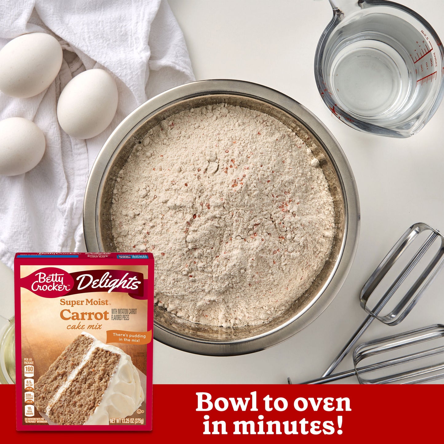 Betty Crocker Delights Super Moist Carrot Cake Mix, 13.25 oz.