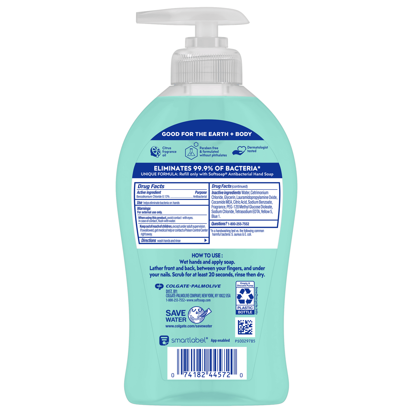 Softsoap Antibacterial Liquid Hand Soap, Fresh Citrus, 11.25 oz