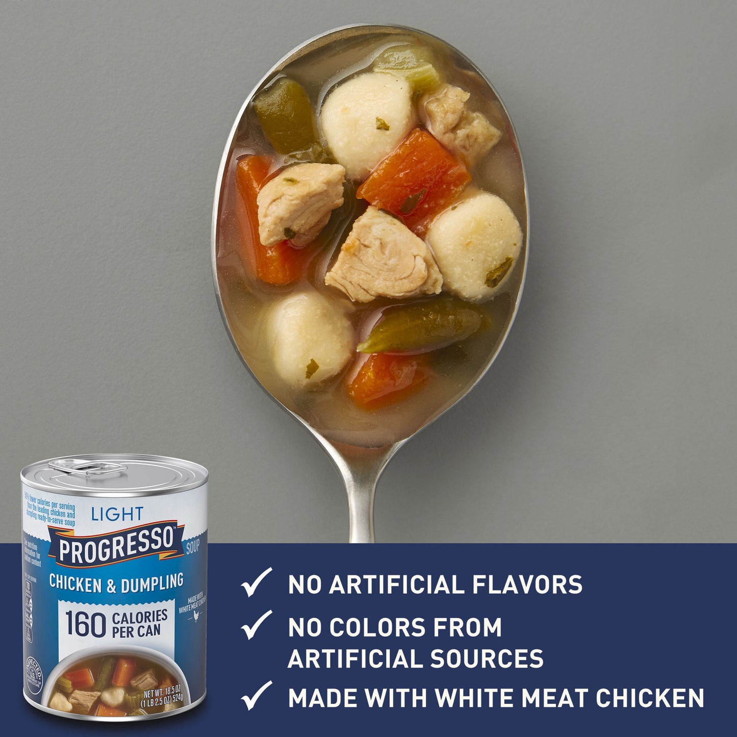 Progresso Light, Chicken & Dumpling Soup, 18.5 oz.