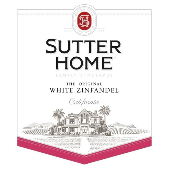 Sutter Home White Zinfandel Wine, 750 ml Bottle