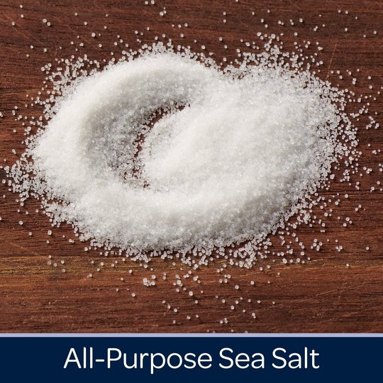 Morton Salt Fine Sea Salt – Fast Dissolving for Marinades, Soups and Dressings, 17.6 oz Canister