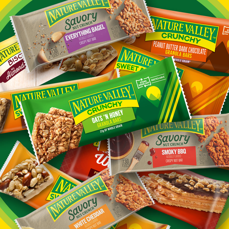 Nature Valley Savory Nut Crunch Bars, White Cheddar, 5 Bars, 4.45 OZ