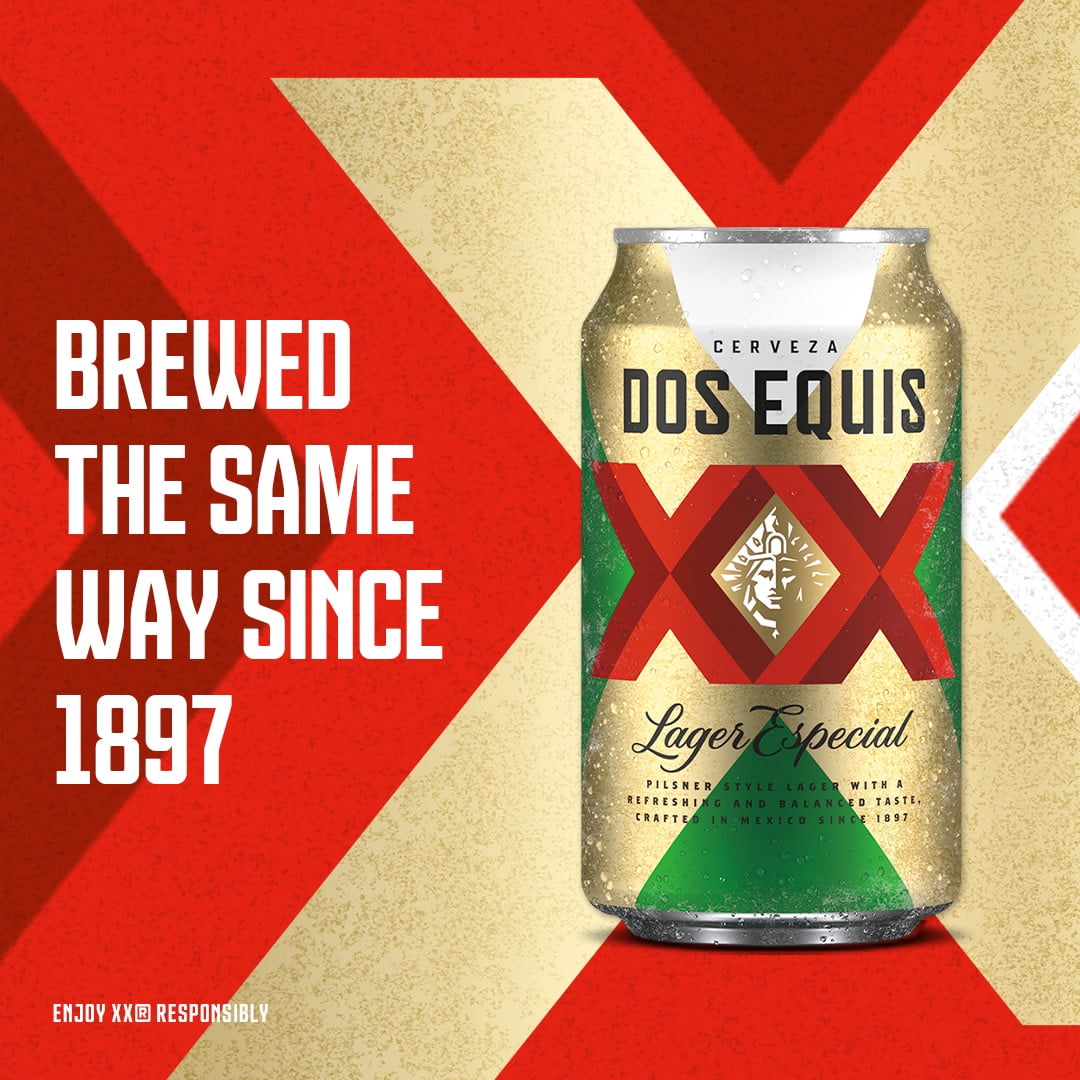 Dos Equis Mexican Lager Beer, 12 Pack, 12 fl oz Cans, 4.2% Alcohol by Volume