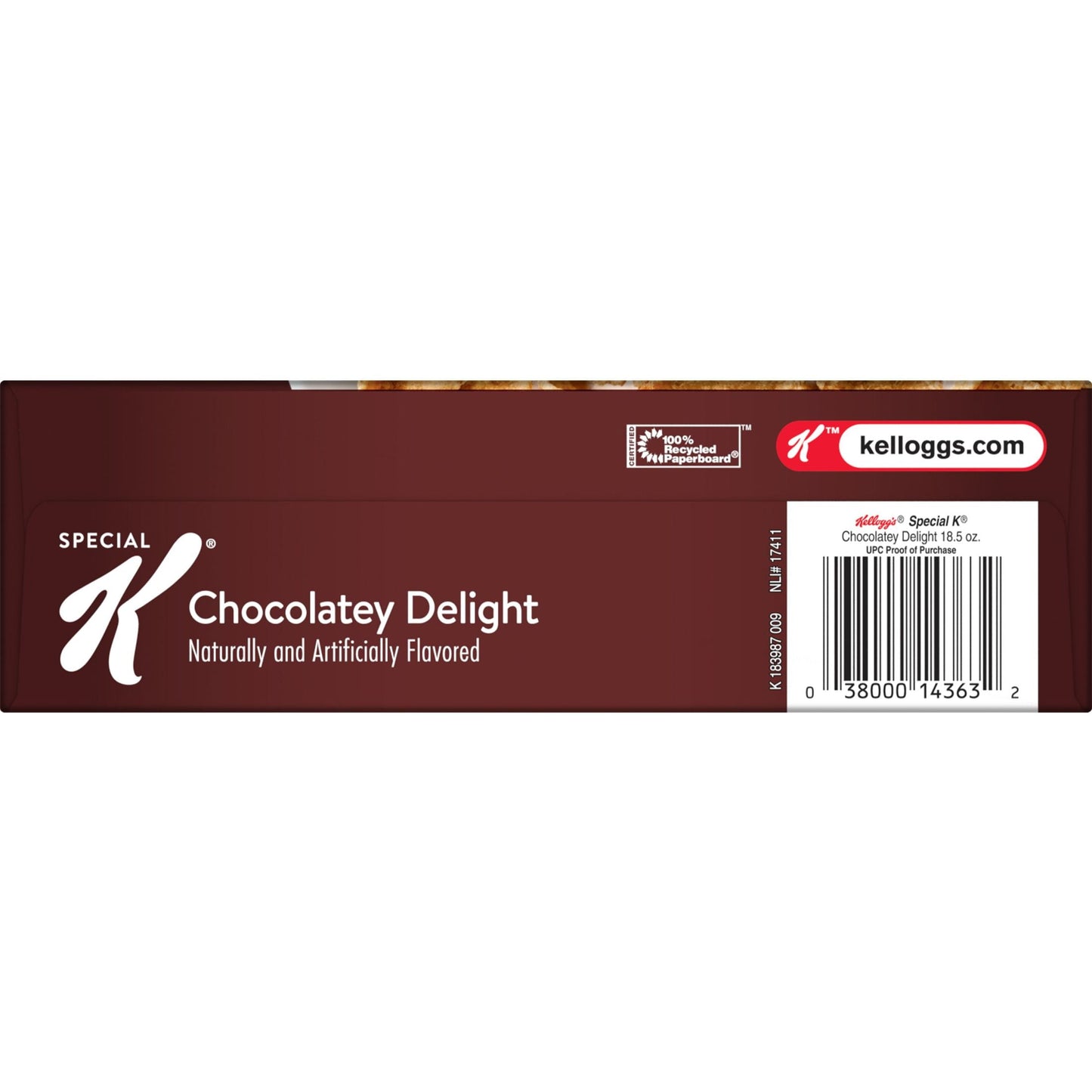 Kellogg's Special K Chocolatey Delight Breakfast Cereal, Family Size, 18.5 oz Box